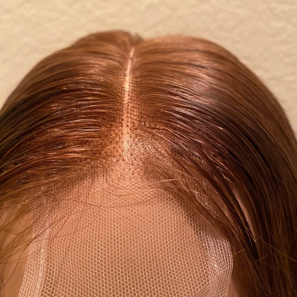BC295 Human hair straight 2x6 Hd lace closure wig 14”